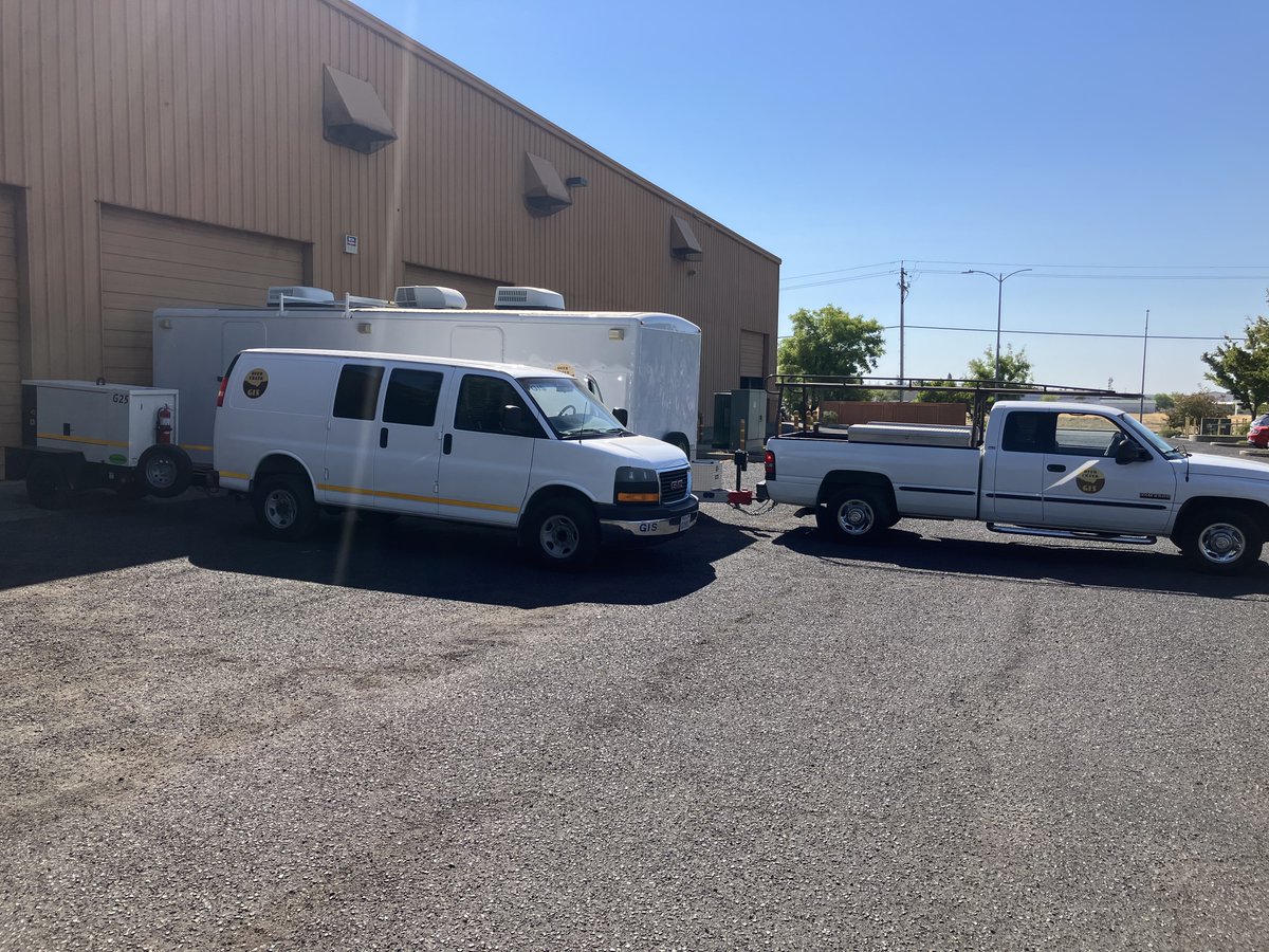 This weekend we hauled a #GIS trailer and other resources to Weaverville and Yreka to support the #DeepFire in the the #TrinityAlpsWilderness and the #HappyCampComplex in the #Klamath NF.