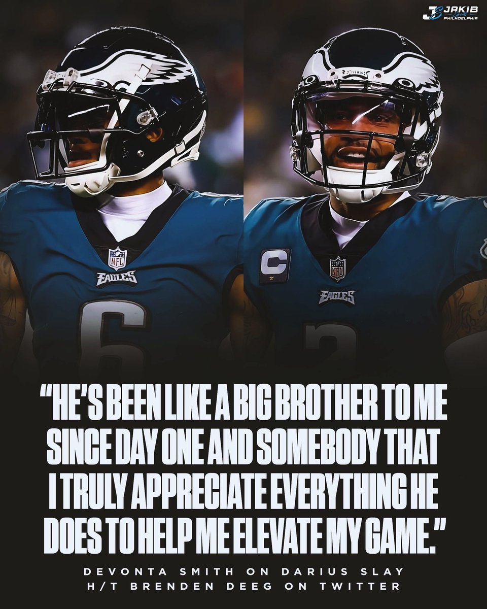 .@bigplay24slay has been the perfect role model to his younger teammates. 🫡 #Eagles | #FlyEaglesFly