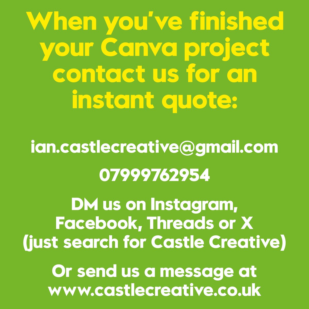 Castle Creative Design and Print tweet media