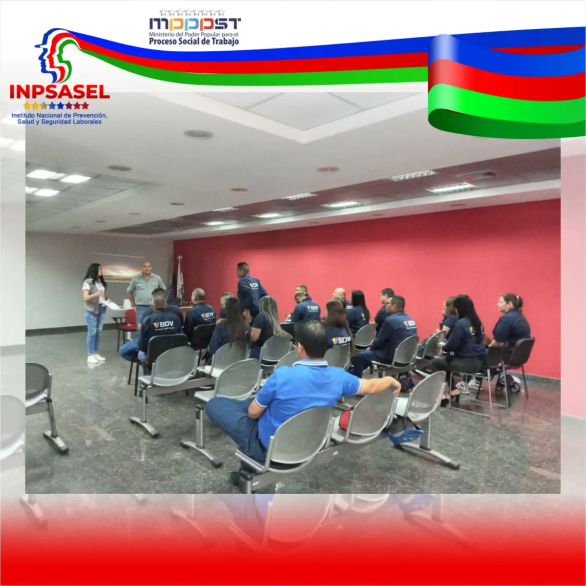 InpsaselMDEA's tweet photo. Programa Intensivo de Formación Integral, capítulo: Trastornos Músculo Esqueléticos, dirigido a trabajadores del Banco Venezuela ( varias sucursales). Participantes: 21.
@NicolasMaduro 
@torrealbaf 
@rusbelrondon
@Inpsasel_vzla 
@MinTrabajoVE https://t.co/uGedDmgx9J