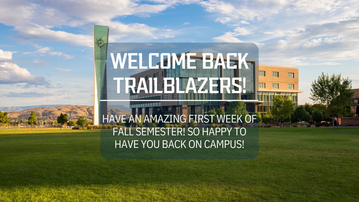 utcommunication's tweet photo. Welcome to the first day of Fall semester, Trailblazers! We hope you had an incredible summer break! https://t.co/Lrlg3W2vnl