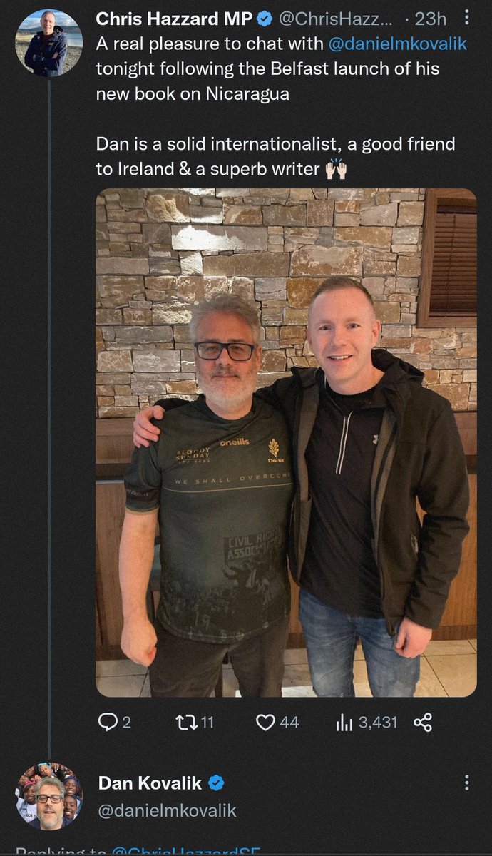 kilomite4's tweet photo. @Eireastrogen32 @1601DavidD Although it shouldn't be papered over that elements of Sinn Fein are also sneaking regarders to the Kremlin line.

Russia propagandist/FSB asset Dan Kovalik was invited into the heart of West Belfast and embraced by senior members, only after just going on a media tour of occ Ukr https://t.co/ra55MsSCWc