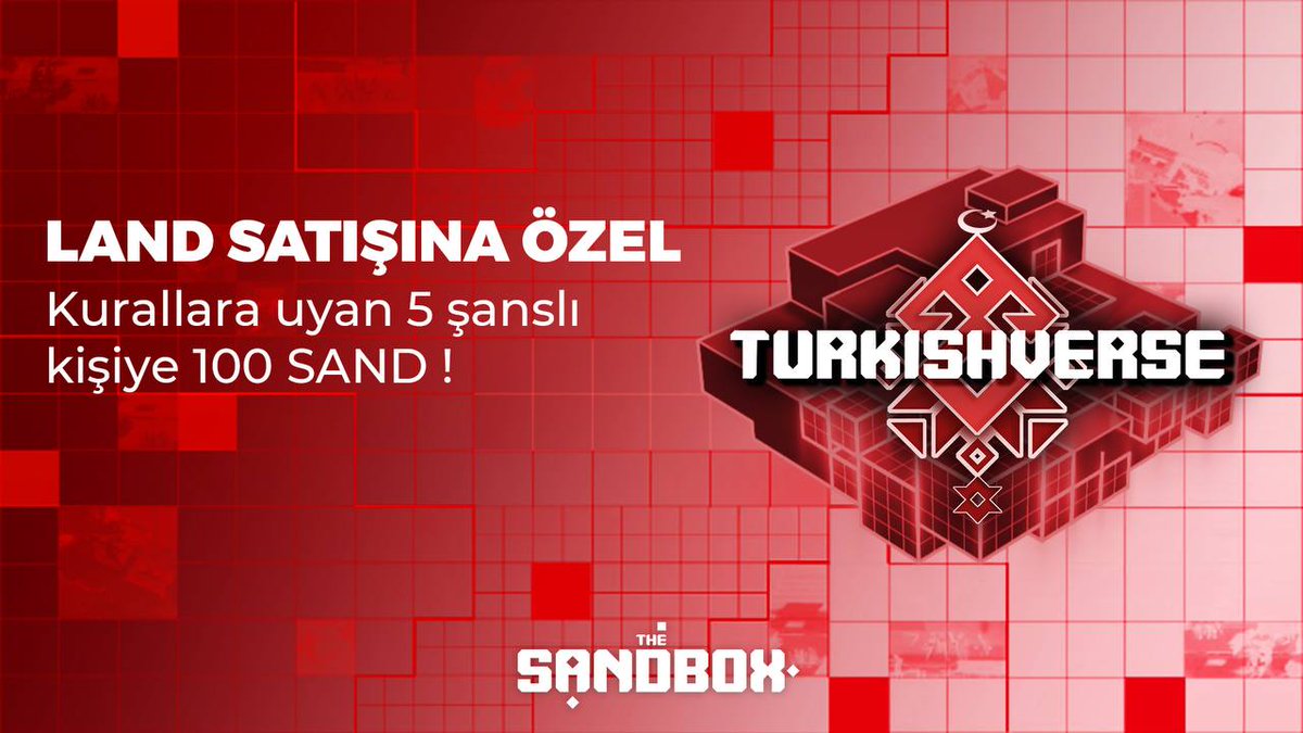 sandboxturkey's tweet photo. 🥳ÇEKİLİŞ ZAMANI🥳

#Turkishverse Geliyor 🇹🇷 Sizin için ödüller hazırladık 💙

1️⃣ Tweet'i BEĞEN 💙 
2️⃣ Retweet yap 🔁 
3️⃣ Yoruma 3 arkadaşını ETİKETLE 👥

#Turkishverse #LAND #TheSandbox #Metaverse https://t.co/Qt2JPpwQct