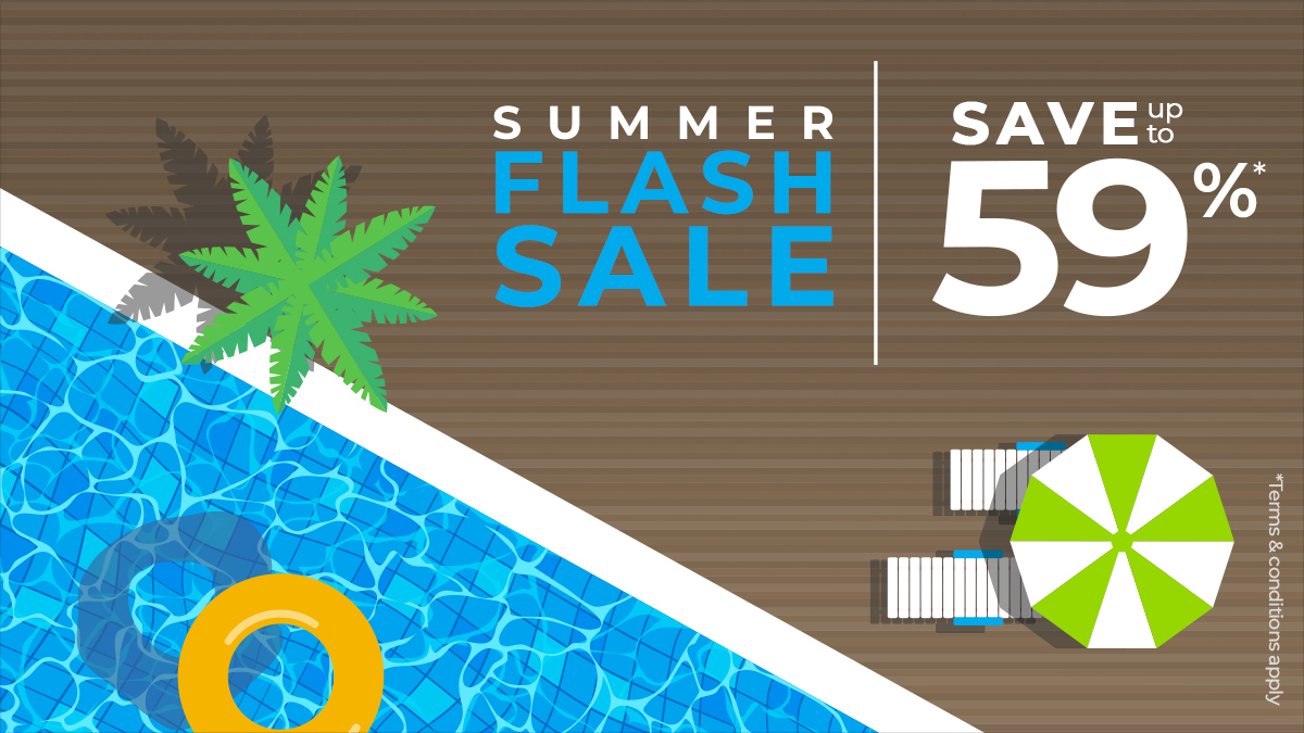ExtendedStay's tweet photo. Don't let this summer pass you by! Book now during our Summer Flash Sale and save up to 59%* using code SUMMR at https://t.co/IHw7Aza5hU #flashsale #hotelflashsale #hotelsale #summerflashsale https://t.co/xNLk4pNkez