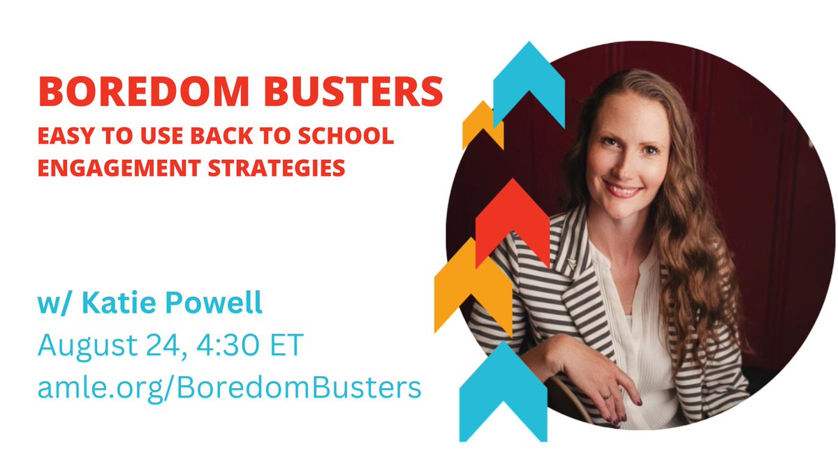 Our #B2S webinar series continues with one of our most requested topics - Boredom Busters with <a href="/Beyond_the_Desk/">Katie Powell</a>! 

Transform ordinary back to school activities into engaging, active learning experiences. Register free 👉 okt.to/OVe78o
