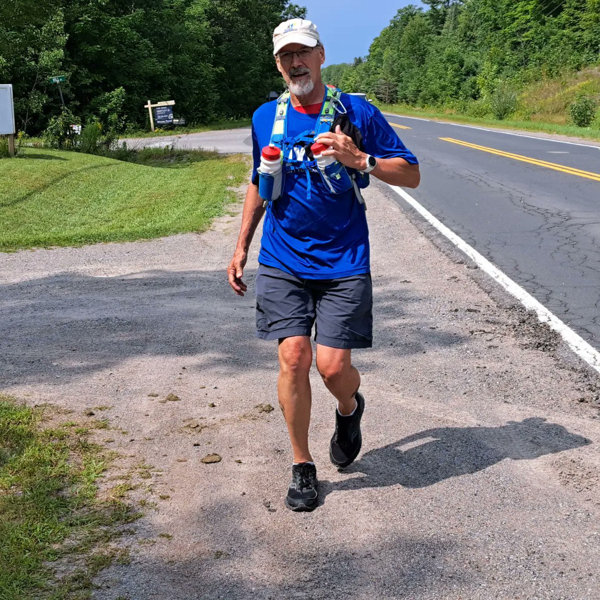 CanalPursuit's tweet photo. Nearing 50k - Clay could do this all day! Grateful for the cool breezes and overcast start to the day. 
Here is a glimpse of the travelling restaurant and short order chef. #ThisIsHowWeLunch #MealsToGo https://t.co/eRibeLhfrE