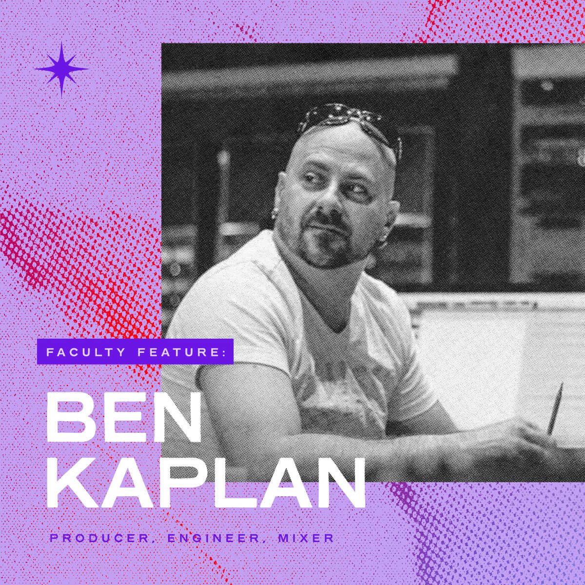 arcprogrambc's tweet image. Producer, engineer, mixer, and musician Ben Kaplan is joining our Faculty roster for the 2023 edition of the ARC program!

Meet the 2023 ARC Faculty ➡️ arcprogrambc.com