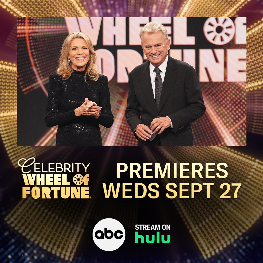 Fortune is in your favor! #CelebrityWheelOfFortune is returning for season 4 Wednesday, Sept 27 at 9/8c on ABC! Stream on Hulu.