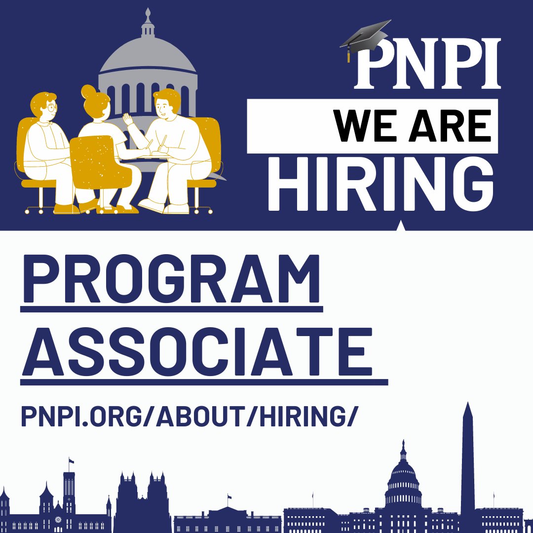 PNPI is now hiring a Program Associate! Learn more about our team, this role, and the application process: ow.ly/e8y350PBqOr  #NonprofitJobs #HigherEdJobs #Hiring #PolicyJobs