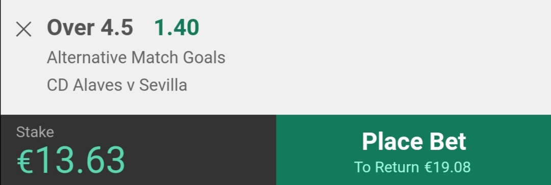 Brillfootybets's tweet photo. ⚽ CHALLENGE £10-£100
BET 2 ⚽
➡️ INPLAY
👉Alaves Vs Sevilla
💰Stake: £13.63
💵Returns: £19.08
#challengebets #bettingtwitter #gamblingtwitter #bets #tipsters #footballtips #freefootballbets
#inplaybets #inplayfootballbets #inplay #freetips #boom https://t.co/zQ8AaG0700