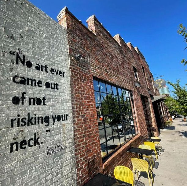 MamaCrows's tweet photo. A *little* @TransferCoFood wisdom to start off your week 🖤 

📸: Raleigh Murals Project https://t.co/Zr1XfMTkbw