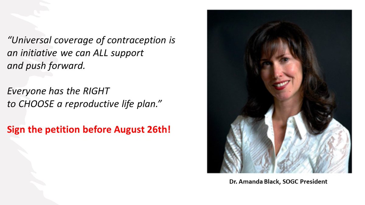 SOGC (@sogcorg) on Twitter photo Petition for Universal Access to Birth Control
More than 6,000 have signed the petition already and we need 10,000 before August 26th. 
Be sure to share this link with you patients, friends and colleagues: petitions.ourcommons.ca/en/Petition/Si… Petition for Universal Access to Birth Control
More than 6,000 have signed the petition already and we need 10,000 before August 26th. 
Be sure to share this link with you patients, friends and colleagues: petitions.ourcommons.ca/en/Petition/Si…