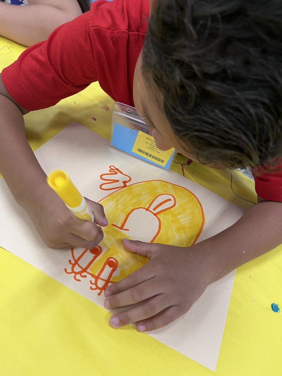 InksterArt's tweet photo. We are discussing the book #Ish and making #IshArt with the sentence stem “ Coming back to school makes me feel…” ❤️💜💙💚💛🧡 hearing 🐼🎨Sts discuss their drawings @InksterArt @Vardeman_AISD @AldineISD #AmplifyAldineArt #PrimaryArtRocks #MyAldine https://t.co/7LInxg7lmx