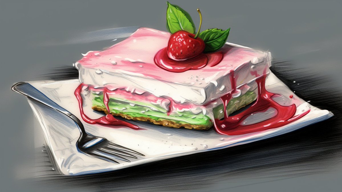 Celebrating #NationalSpumoniDay! (8.21.2023) Did you know that Spumoni's tri-colored layers of cherry, pistachio, and chocolate ice cream originated in Italy? It's a flavor journey in every bite.

#aiartcommunity #MidjourneyAI #GenerativeAI #midjourney