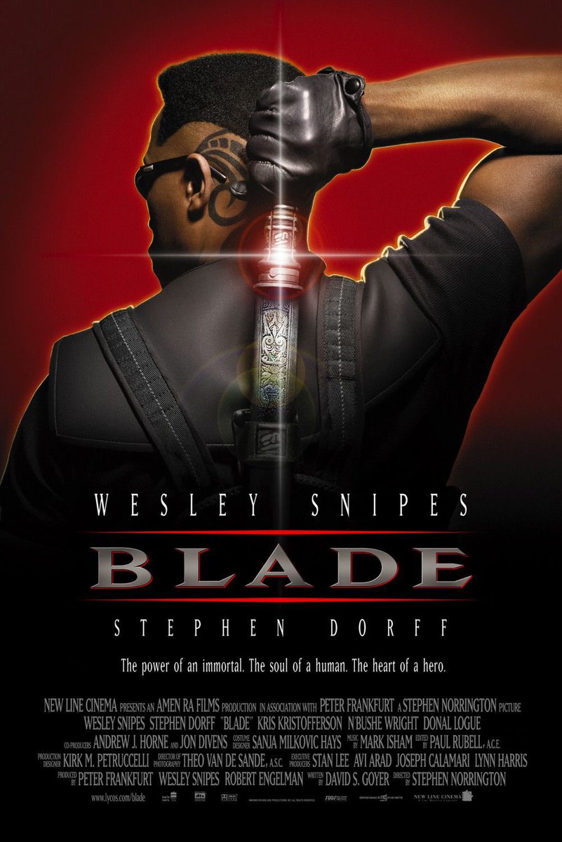 The REAL first Marvel comics movie premiered 25 years ago today. And it remains one of the best comic book movies of all-time. #BLADE