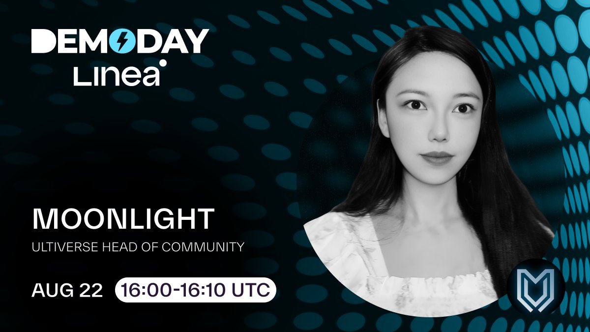 UltiverseDAO's tweet photo. 📢 Join @UltiverseDAO's Head of Community, @Moon1ightSt, at the #Linea Demo Day to discover more about @MetaMerge_xyz, a prominent gaming project in the #Ultiverse MetaFi Ecosystem.

📅 16:00 UTC, Aug 22nd

🐝 Linea Demo Day on @Pitchtalk_com: https://t.co/rZLS0AuKyP. https://t.co/YhfdskgCh5