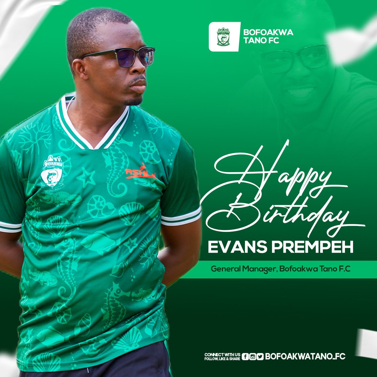 bofoakwatano's tweet photo. 🟢⚪️🎂🟢⚪️🎂🟢⚪️🎂🟢⚪️🎂

We celebrate our Hardworking General Manager on  this day as he grows a year Stronger. Have a great birthday Mr. Evans Prempeh🎉. Continue to Soar higher 🙏🏾 https://t.co/ToOGbT6aVc