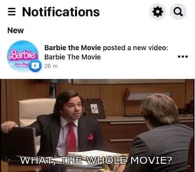 ruddyposting's tweet photo. I know what we’re watching tonight @Barbie https://t.co/I4LXg8gxYh