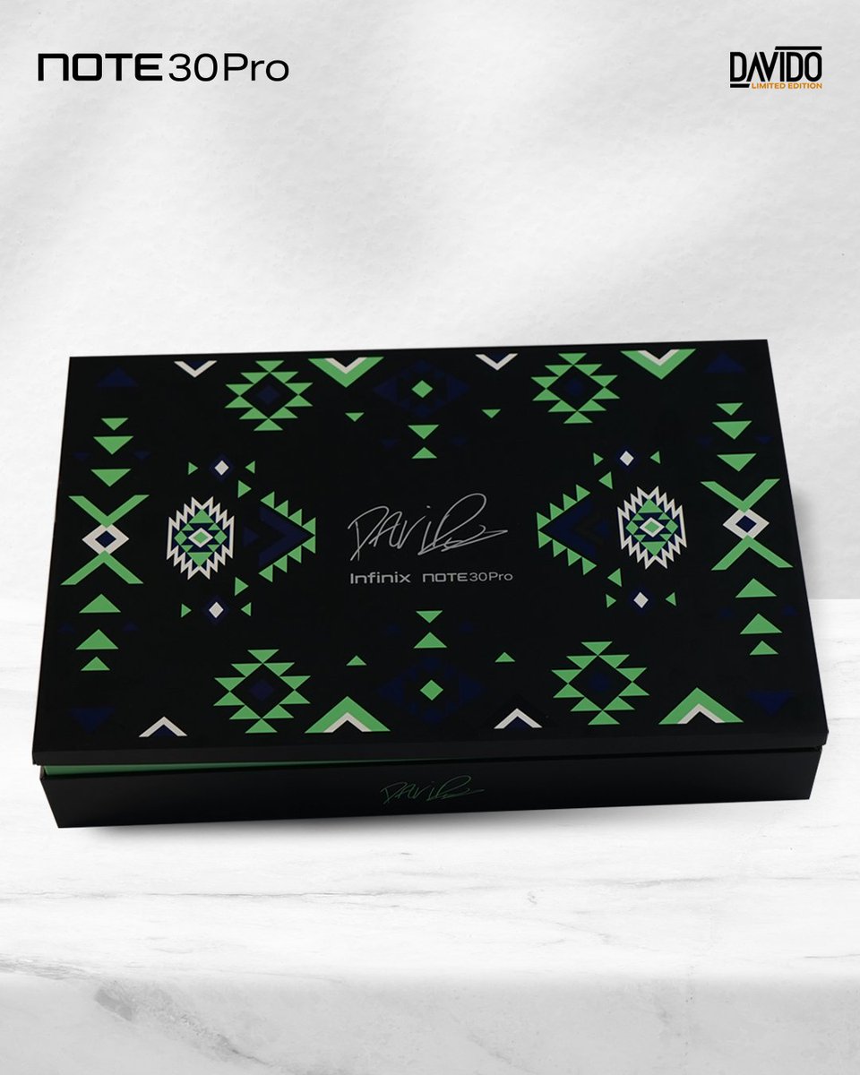 Get Your Hands on the  #DavidoXInfinixNote30 Smartphone with its beautiful box and elevate your style.

Visit any of our partner stores and order yours now!
 
Limited Stock! Act Fast! ⏳

#DavidoXInfinixNote30