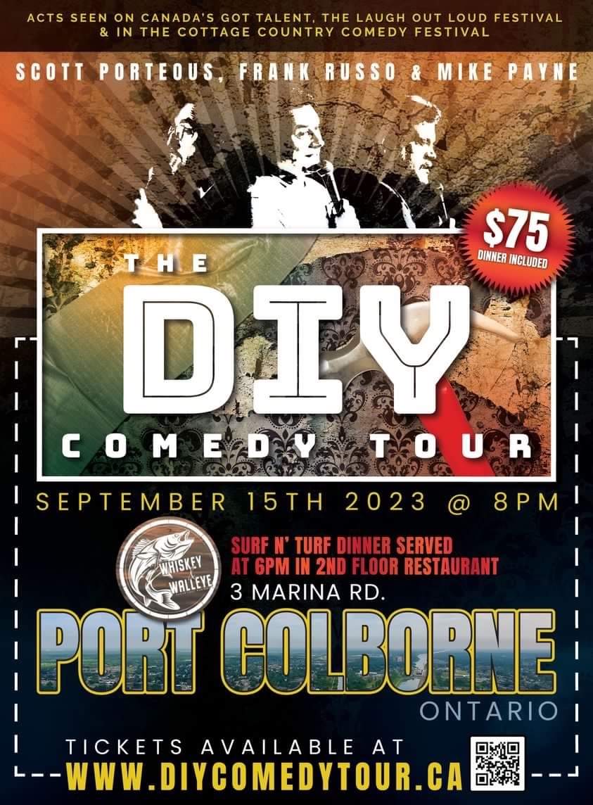 September 15th! <a href="/q_4680/">4680 Q Radio</a> WHISKEY and WALLEYE <a href="/PortColborne/">City of Port Colborne</a> #LiveComedy
