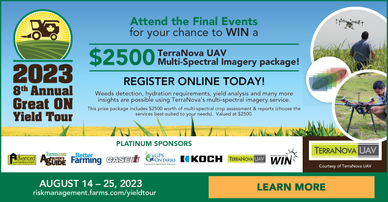 OntAg's tweet photo. How Secure is Your Nitrogen Vault?

@BryceGeisel &amp; @TimLaatsch of @KochFertilizer/@KochAgServices talk everything #nitrogen at the 2023 Great Ontario Yield Tour Final Event!

📅 August 31
📍 #ONYield23 Final Event in Woodstock

Register to Attend ⬇️🔗

#OntAg #AgTwitter #AgChat