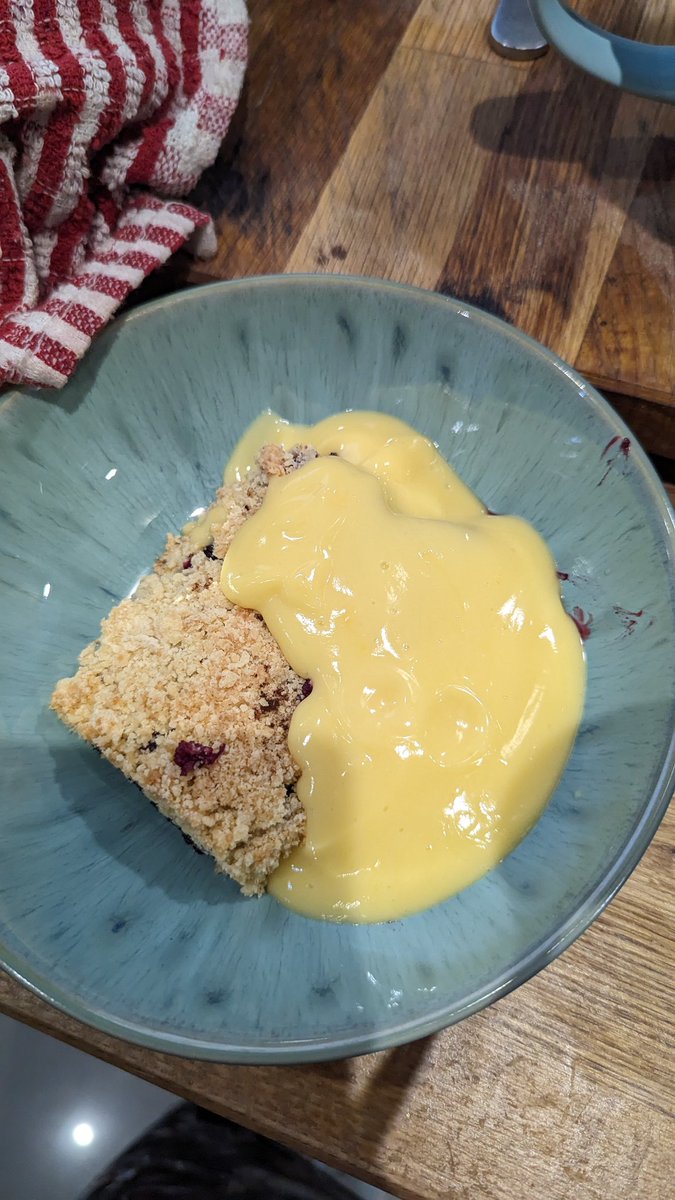 Something special about picking your own berries and making a crumble!