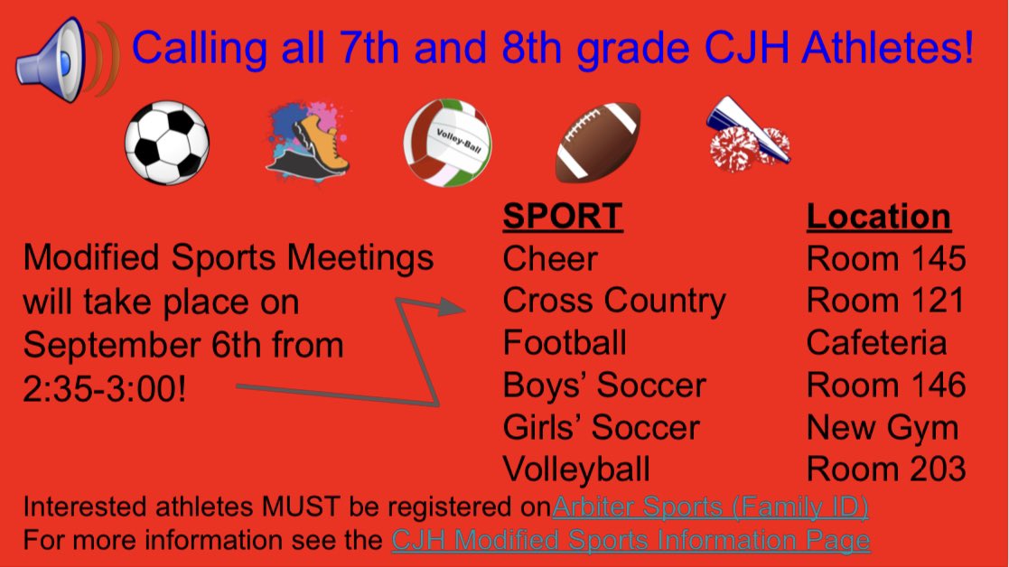 Info regarding modified sports ⬇️ ⬇️