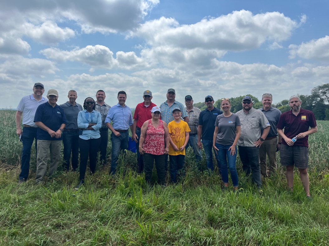 I joined the American Flood Coalition in Guthrie Center today to see some of their research being done right here in Iowa. They’re paving the way to help farmers adapt solutions, like multicropping, for flood reduction. Thanks for the tour!