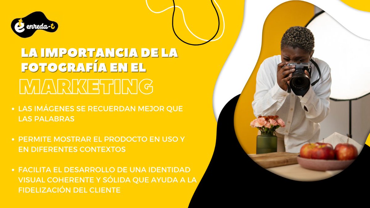 Enredatt's tweet photo. Una imagen vale más que mil palabras 📸 
#fotografia #marketingdigital #redessociales #contenidoaudiovisual https://t.co/HZZsoFNlGv