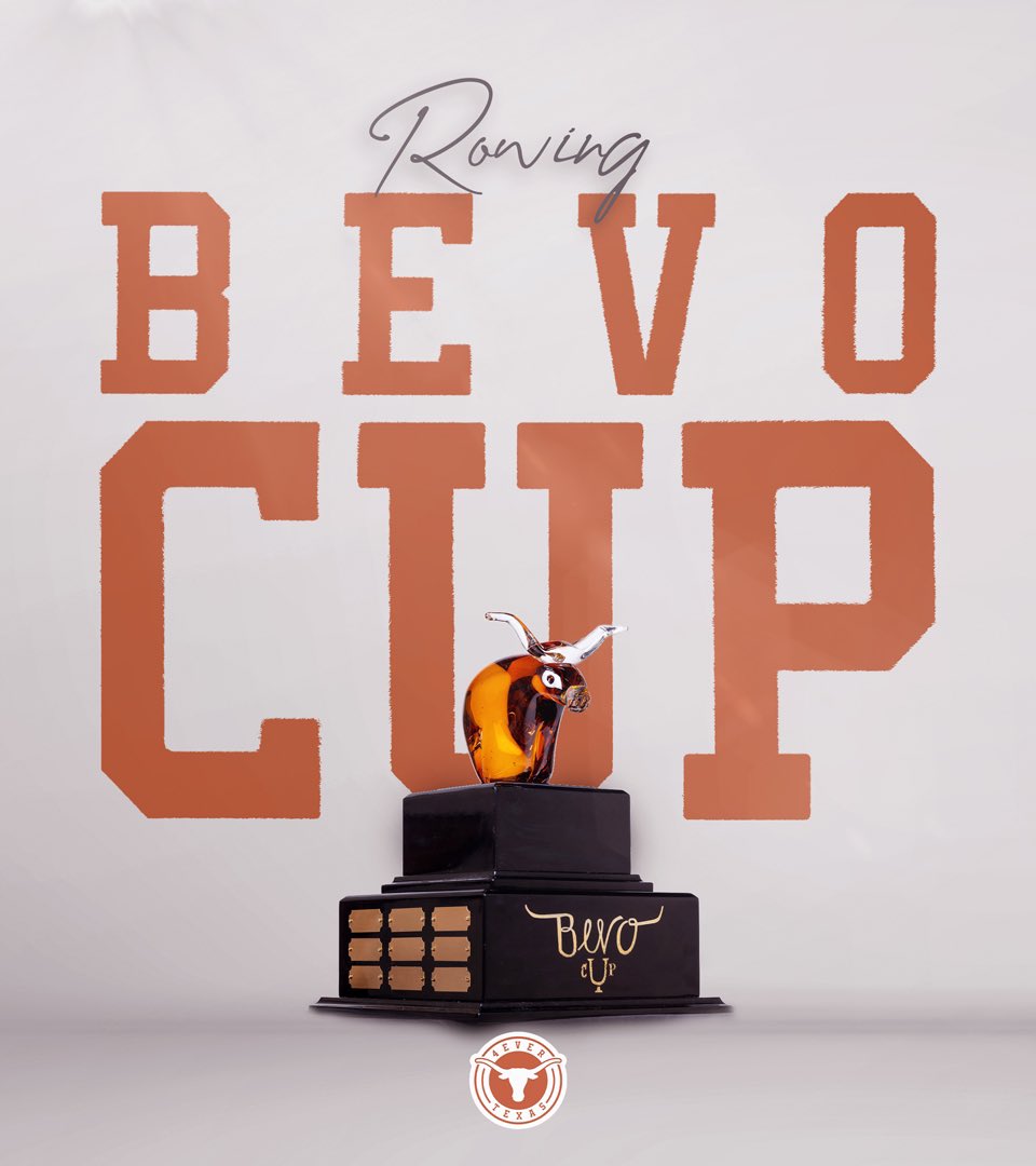 TexasLonghorns's tweet image. the award recognizing the work our student-athletes do beyond the water, The Bevo Cup goes to @TexasRowing! 🤘

#HookEm