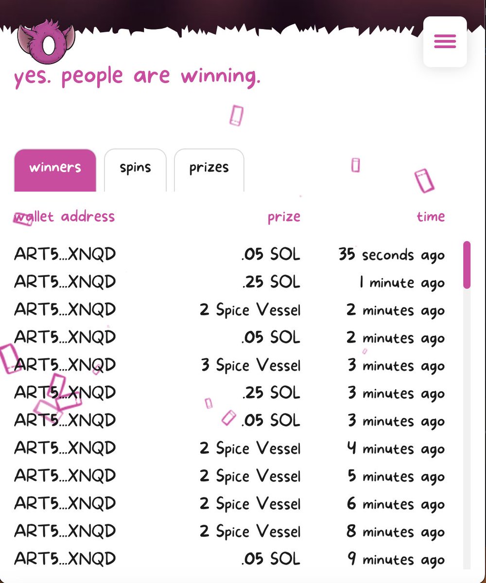 in honor of today's drip piece, i decided to spend an hour spinning this wheel today lol. gib watch. <a href="/oogyNFT/">oogy</a>