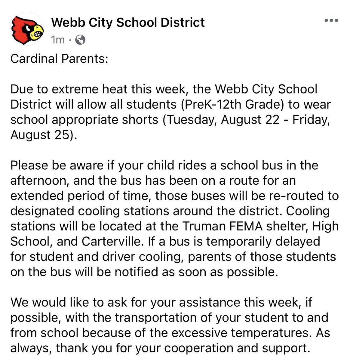 Webb City Schools tweet media