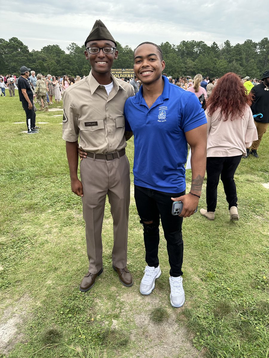 hu_armyrotc's tweet photo. The Pirate Battalion would like to congratulate Cadets Joshua Copeland and Justin Mobley on graduating from Army Basic Training earlier this month!! Nice work gentleman and way to represent for HU Army ROTC!! https://t.co/76d2VKY6uO