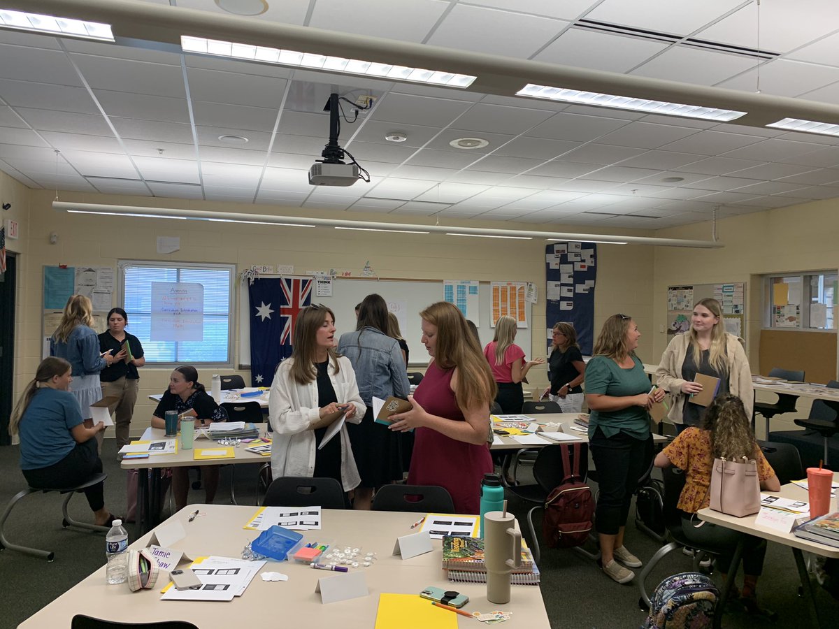 An incredible afternoon with <a href="/ericamarch/">Erica March</a> and our new teachers at teacher training. Looking forward to working alongside them this school year! #gowo