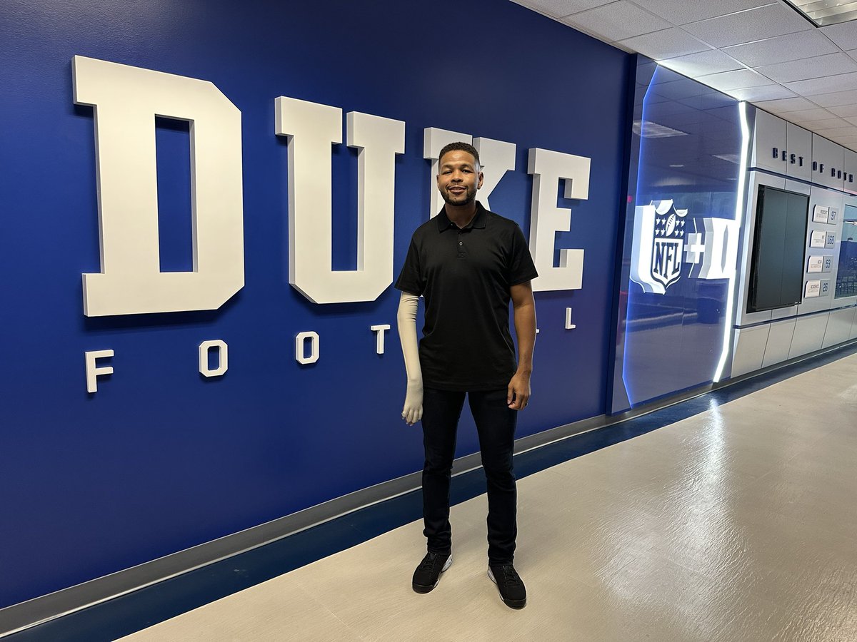inkyjohnson's tweet image. Great time with the guys at @DukeFOOTBALL   today. Thanks to Coach Elko and staff for trusting me with the opportunity.