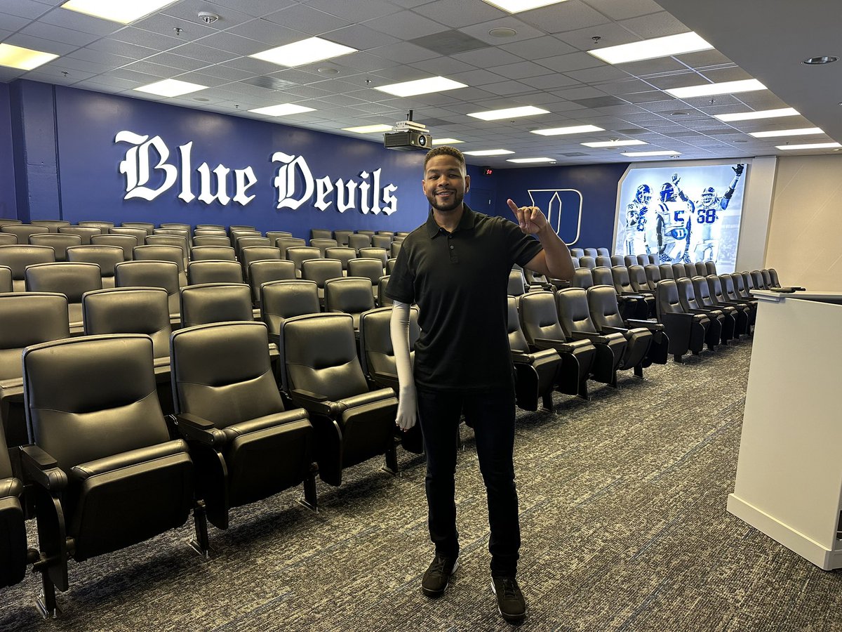inkyjohnson's tweet image. Great time with the guys at @DukeFOOTBALL   today. Thanks to Coach Elko and staff for trusting me with the opportunity.