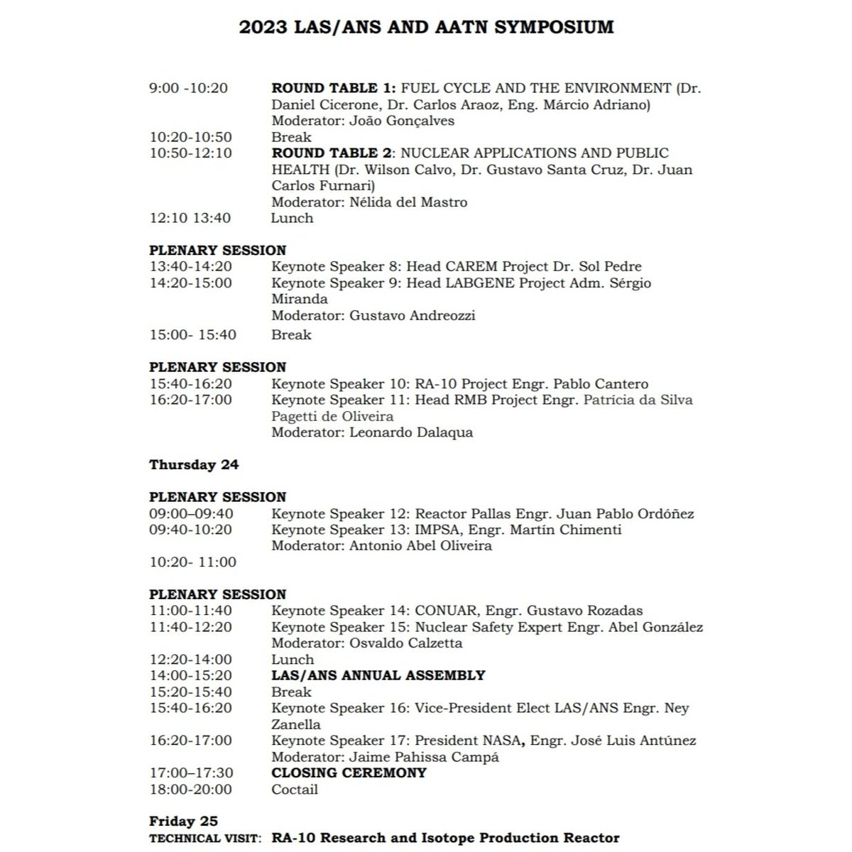 aatn_ar's tweet photo. Les dejamos el programa completo del LAS/ANS 2023 ⚛️⚡

📅 22 al 25 de agosto
 📍 Palacio Balcarce (Quintana 161, CABA, Argentina)

 Link de Zoom para acceder de manera remota: https://t.co/ALrKD7zyFW

¡Los y las esperamos! https://t.co/haq27pqNa1