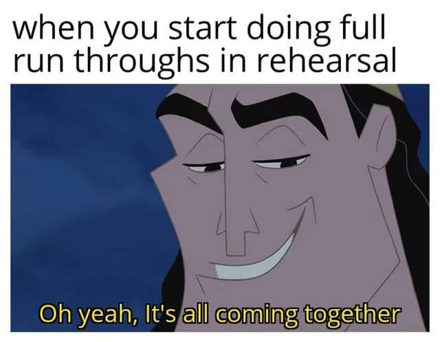 #MusicalMemeMonday 🎭 #sing #stage #rehearsal #broadwaymemes #musicalmemes #drama #theatrekids #theatrekidproblems  #broadwayshow #musicaltheatrelife 🎵