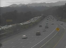 #PleasantHill Eastbound #Highway24 a major crash has the left lanes blocked before you get to #Interstate680. There is an SUV on it's roof. #KCBSTraffic photo Caltrans