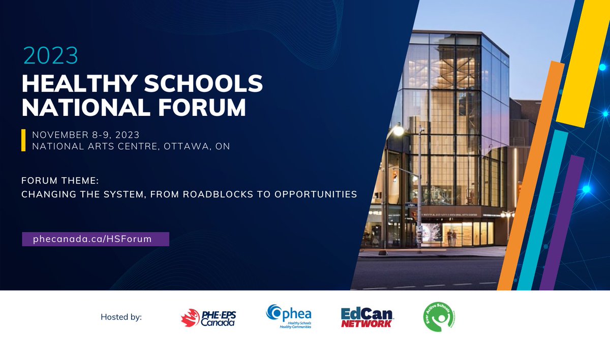 opheacanada's tweet photo. 📅 Attn: administrators, educators, researchers, government officials &amp; community partners the #HSForum2023 Early Bird Deadline is extended to Sept 8! Register today to join us @PHECanada @EverActiveAB @EdCanNet for this learning &amp; networking opportunity: https://t.co/Rq75FqqiQv https://t.co/BdID7z4uIA