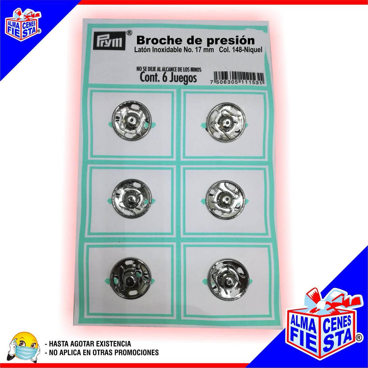 almafiesta64's tweet image. #Broches de #Presión #Latón Inoxidable
Para más informes 📷📷📷 bit.ly/2E0Vi2B
O manda mensaje privado y con gusto atenderemos tus dudas 📷