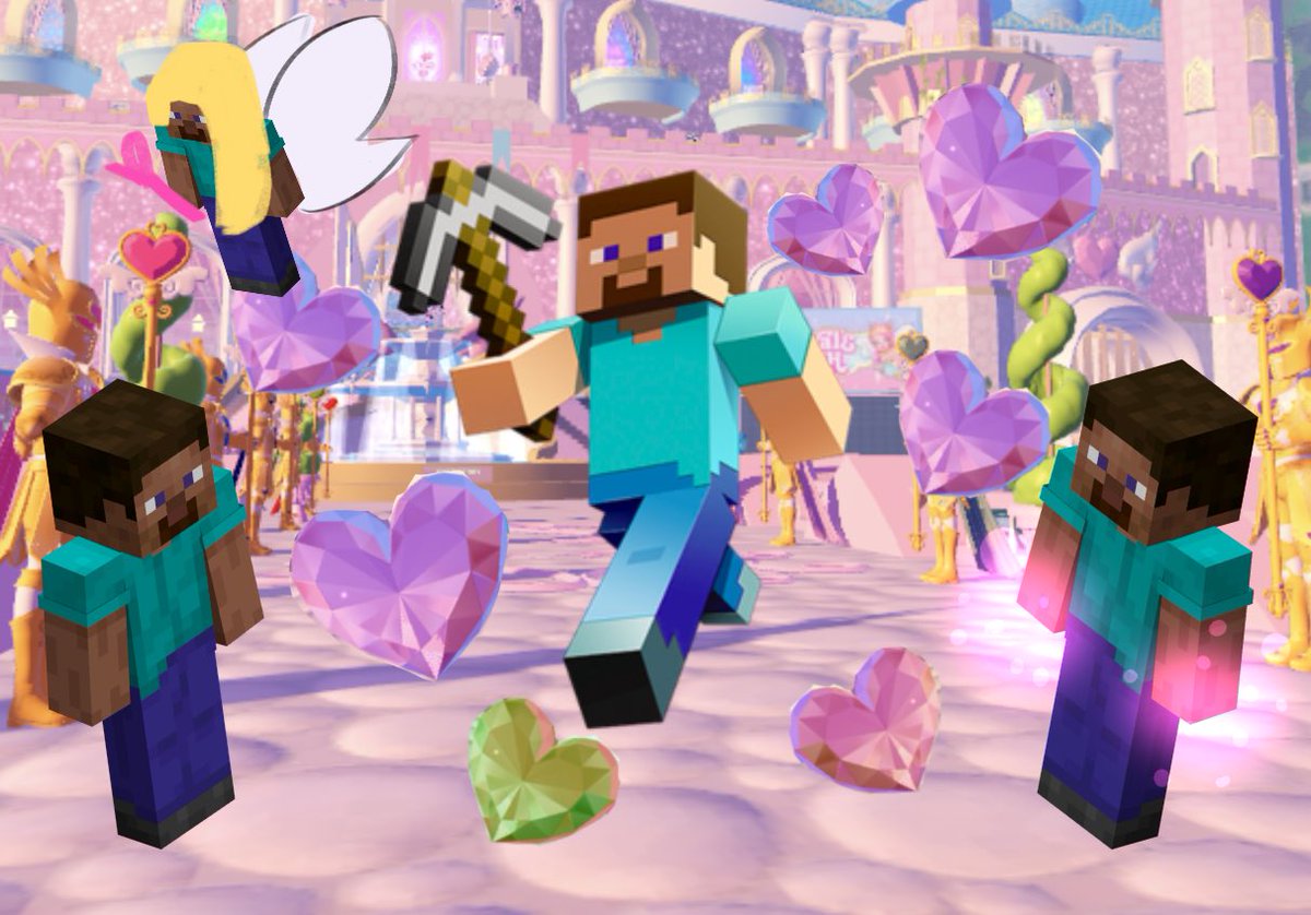 Technically Royale high is Minecraft because we quite licherally get diamonds and you know who else mines for diamonds? Steve. That’s right ladies and gentlemen,every single one of us who plays royale high is Steve from Minecraft…⭐️