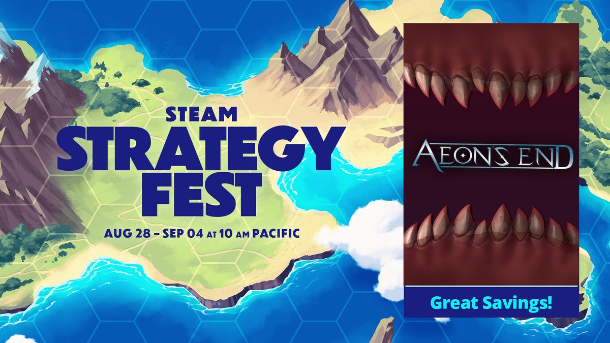 handelabra's tweet image. Score a win against the Nameless in your defense of Gravehold, and score a second win for your wallet when you buy Aeon's End. Wonderous savings to be had during the #StrategyFest! handelabra.com/aeonsend