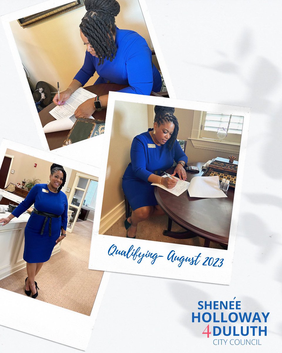 It’s Qualifying Week and I am officially on the ballot!! My campaign kickoff is August 22nd at Armando’s Caribe from  6 pm -8 pm 🥳🥳 #Vote Shenèe Holloway on November 7th for Duluth City Council Post 5!