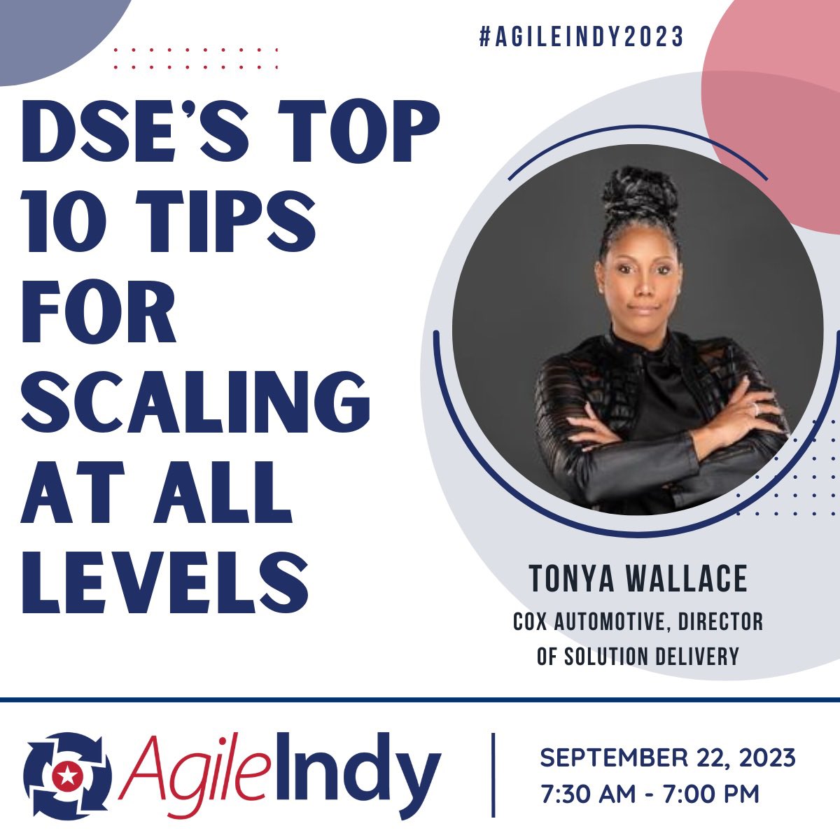 jenniferbenak's tweet image. 📣 JOIN US! Get tickets now to see Tonya T`ere Webb-Wallace, MBA-PM, CSM, SP4  as one of our amazing speakers for the 2023 AgileIndy Conference! 🎉

Get tix now: lnkd.in/g64YGbzu
More details: lnkd.in/exYyu_u4

See you there!

#agileindy2023 #agileindy