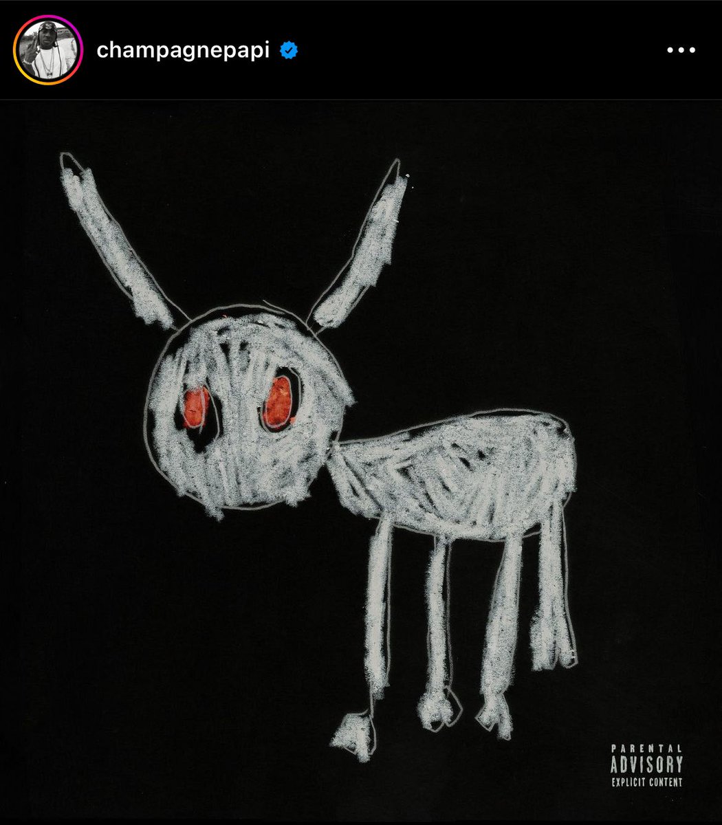 HipHopAllDay's tweet photo. Drake announces his upcoming album “For All The Dogs” and reveals the cover art 👀🔥

It is expected to release THIS Friday, although no official confirmation yet. https://t.co/RjSSML3nQC
