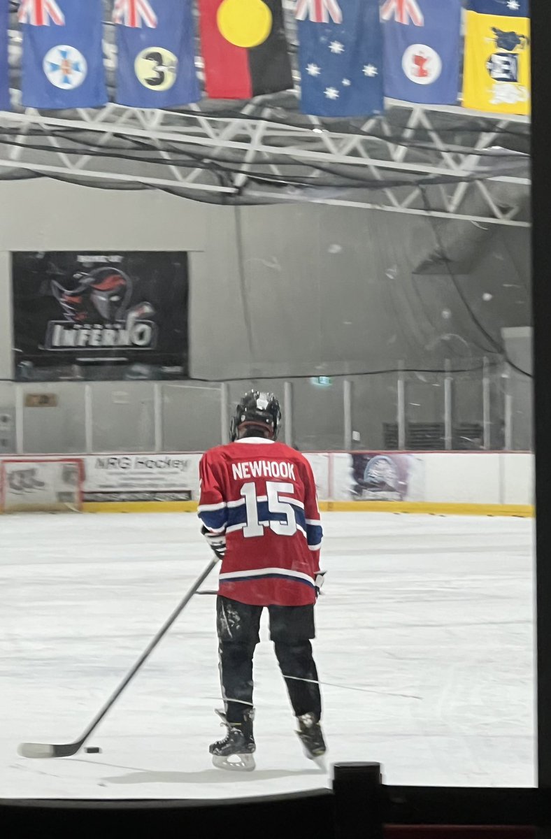 Someone was pretty excited for his new sweater. Hasn’t taken it off! Telling all his Aussie hockey buds in Perth about hometown hero <a href="/AlexNewhook_/">Alex Newhook</a> ! <a href="/AvalonCeltics/">Avalon Celtics</a> <a href="/shawn_newhook/">Shawn Newhook</a> #onceacelticalwaysaceltic