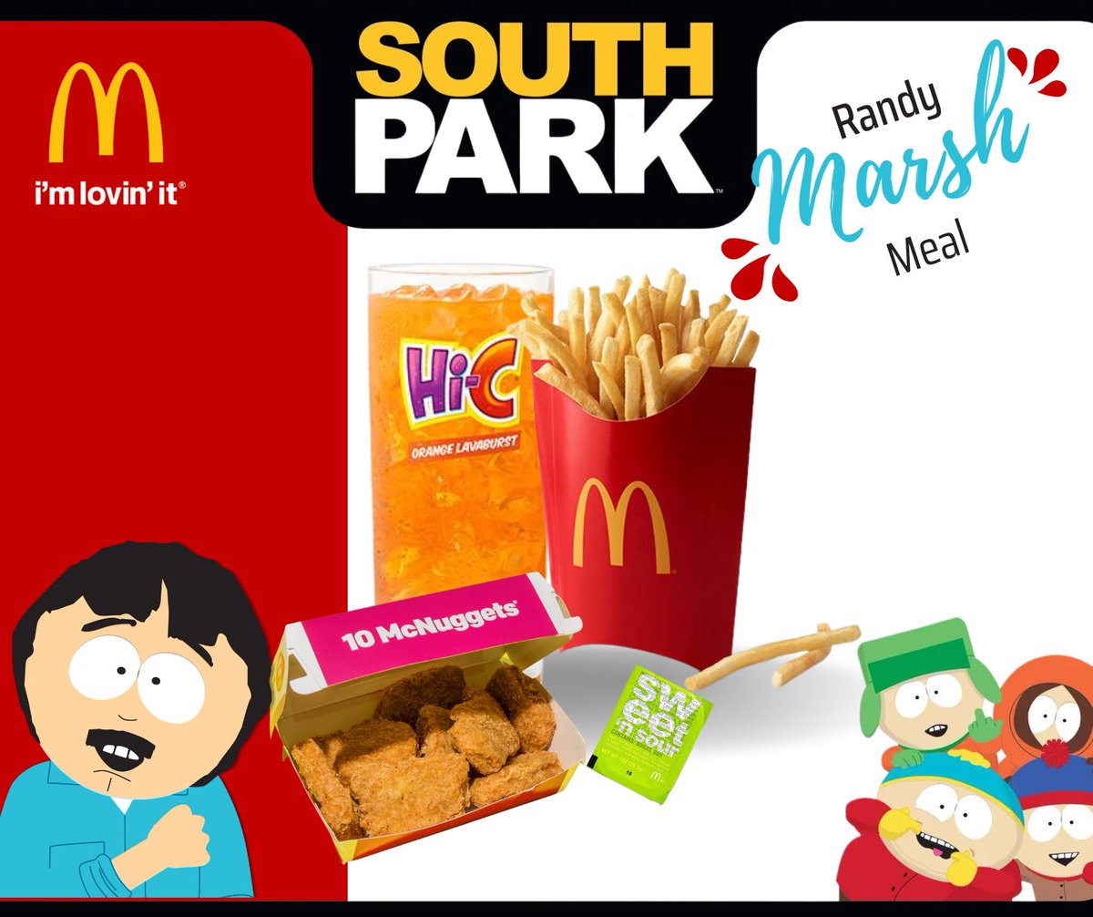 Gabe_ortiz0's tweet photo. #SouthPark  do the randy marsh meal with #MCDONALDS 😂 I 1000% bet you guys could make this happen, so made this little ad for you guys 😂 #makethishappen https://t.co/LJD3mXwqQj