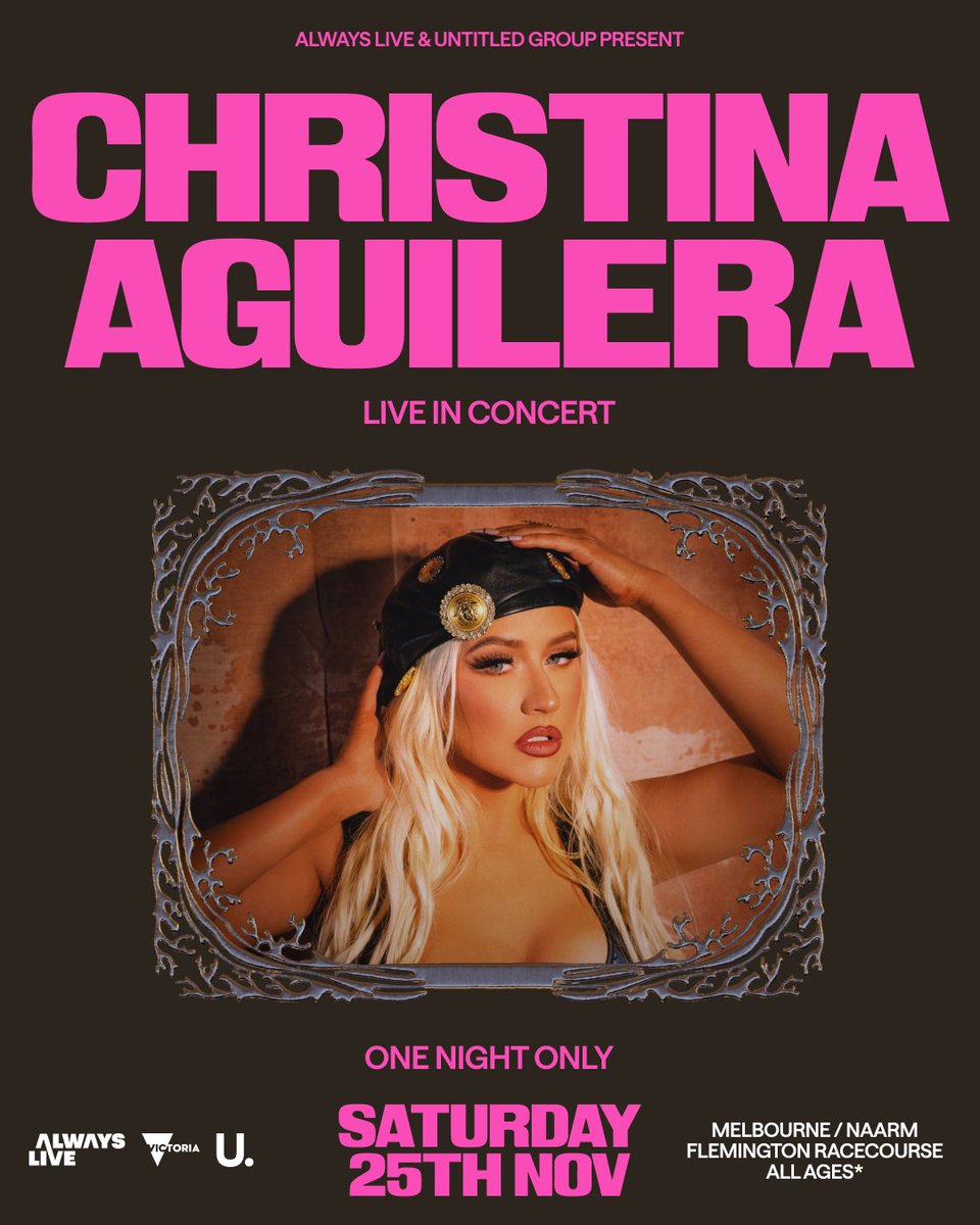 Australia, see you again this November. 💋
ChristinaAguilera.lnk.to/LiveinConcertA…
arep.co/m/xtina-presale