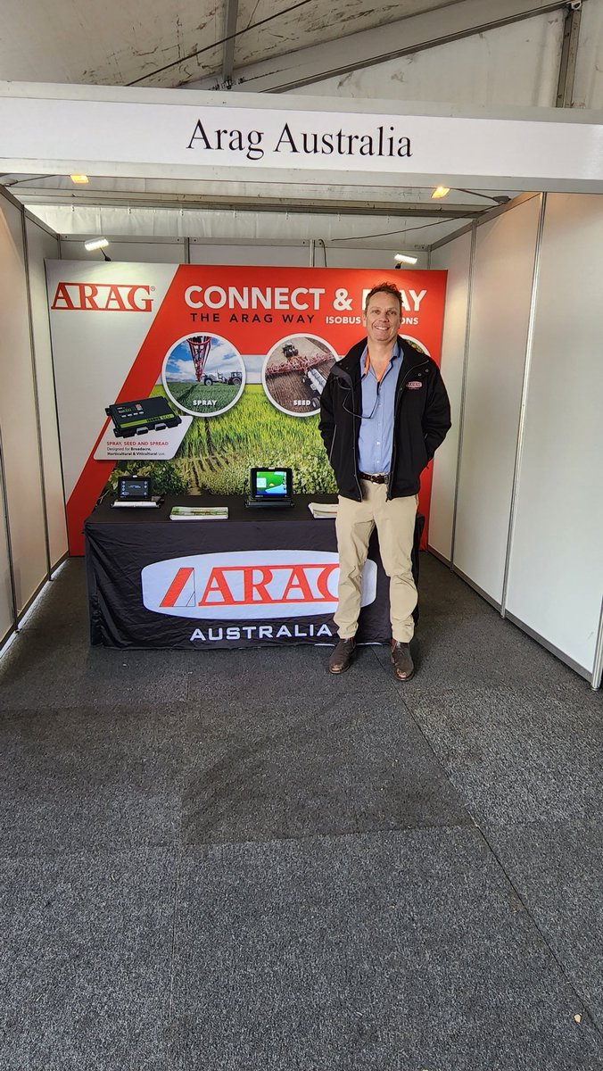 AragSeletron's tweet photo. It's a beautiful day here @ Ag Quip 2023. Make sure you stop in and check out our New Advanced Flow Rate PWM Nozzle System, Boom Recirculation and ISOBUS Product range.  Located at AG/06 (Row K across from Nutrien Ag Solutions) https://t.co/h7DY7plgOv